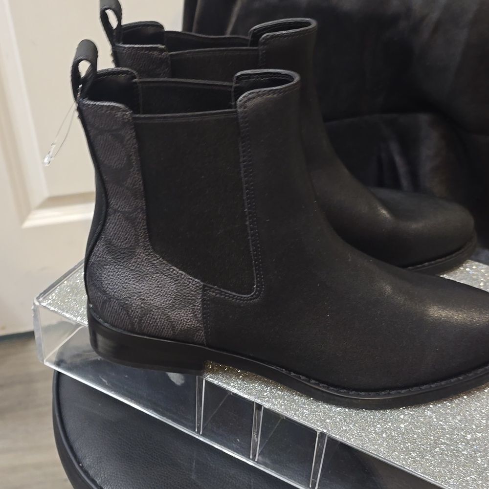 Coach Meredith Signature Canvas Booties - Picture 8 of 9